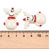 Christmas Opaque Resin Cabochons LS-RESI-XCP0002-66D-3