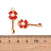 Brass Enamel Pendants KK-C143-5G-4