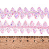 Electroplate Transparent Glass Beads Strands EGLA-N056-03A-05-4
