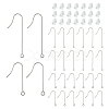 100Pcs 3 Styles 316 Surgical Stainless Steel Earring Hooks FIND-YW0005-50-1