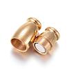 304 Stainless Steel Magnetic Clasps with Glue-in Ends STAS-F108-11G-2