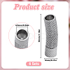 6Pcs 304 Stainless Steel Bayonet Clasps STAS-DR0001-18P-2