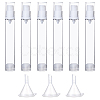 Globleland 6Pcs Plastic Sample Perfume Spray Bottles MRMJ-GL0001-15-1