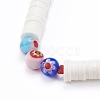 Handmade Lampwork Beaded Mobile Straps for Christmas HJEW-JM00446-03-3