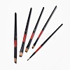 Wooden Paint Brushes Pens Sets AJEW-L074-03-2