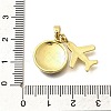 Brass Enamel Pendants KK-M309-05G-3