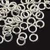 Silver Color Plated Brass Open Jump Rings X-JRC10MM-S-1