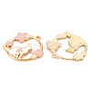 Eco-Friendly Alloy Enamel Pendants ENAM-T011-60-NR-3