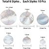 Natural Akoya Shell Pendants SHEL-SC0001-02-3
