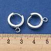 201 Stainless Steel Huggie Hoop Earrings Findings STAS-A167-01S-S-3