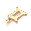 Golden Plated 304 Stainless Steel Pendants X-STAS-L210-06K-G-2
