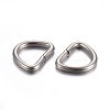 Tarnish Resistant 304 Stainless Steel D Rings STAS-F191-05P-B-2