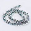 Electroplate Glass Beads Strands X-GLAA-K025-HR-8mm-A01-2