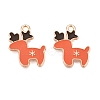 Christmas Theme Alloy Enamel Pendants ENAM-T020-10Q-2