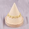 Brass Link Chain Bracelets for Women BJEW-L707-04G-04-2