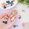20Pcs 10 Colors Opaque Cellulose Acetate(Resin) Pendants RESI-PH0001-82-3