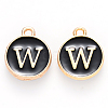 Golden Plated Alloy Charms X-ENAM-S118-02W-1