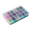 18 Colors Spray Painted Crackle Glass Beads CCG-JP0001-02B-3