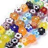 Handmade Millefiori Glass Bead Strands X-LAMP-J035-6mm-02-1