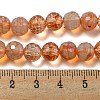 Baking Paint Glass Bead Strands GLAA-G116-02-5