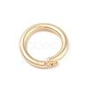 Brass Locking Jump Rings KK-S369-01G-04-2