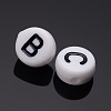 Acrylic Horizontal Hole Letter Beads PL37C9070-2
