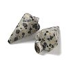 Natural Dalmatian Jasper Pendants G-B127-13P-02-2