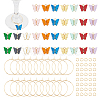 DIY Butterfly Wine Glass Charms Making Kit DIY-UN0004-69-1