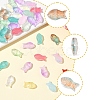 50Pcs Transparent Spray Painted Glass Beads GLAA-FS0002-06J-3