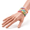 Opaque Acrylic Beads Stretch Bracelet Sets for Kids BJEW-JB06403-9