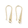 Brass Earring Hooks Findings X-KK-M157-03G-NR-2