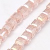 Electroplate Glass Bead Strands EGLA-J028-6x6mm-ABM-4
