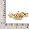 Brass Micro Pave Cubic Zirconia Fold Over Clasps KK-U037-28G-02-3