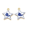 Printed Brass Pendants KK-CBA42CA-08G-2