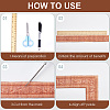 2Pcs Foam 3D Self-Adhesive Waterproof Wallpaper Border DIY-GF0010-19G-5