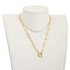 304 Stainless Steel Paperclip Chain Necklaces X-NJEW-JN03066-01-4