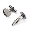 304 Stainless Steel Cuff Buttons STAS-L262-39H-P-2