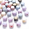Spray Painted Acrylic Beads MACR-S373-05J-1