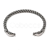 Viking 304 Stainless Steel Open Cuff Bangles for Men BJEW-U001-07E-G-2
