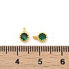 Brass Pave Cubic Zirconia Pendants KK-H204-03G-06-3