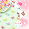 80Pcs Transparent Acrylic Beads TACR-SP0001-39-3