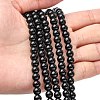 Synthetic Black Stone Beads Strands GSR6mmC044-5