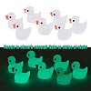 80 Pcs Tiny Ducks Mini Resin Duck Colorful Mini Duck Bulk Fairy Tale Garden Animal Sculpture Resin Duck Image for Miniature Landscape JX344A-5
