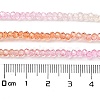 Transparent Painted Glass Beads Strands X1-DGLA-A034-T1mm-A20-3