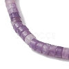 Natural Lepidolite and Pearl Beads Btacelets BJEW-JB10681-02-4