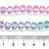 Transparent Painted Glass Beads Strands DGLA-A034-T6mm-A10-3