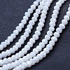 Electroplate Glass Beads Strands EGLA-A034-P2mm-B18-1