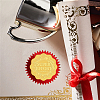 Plastic Self Adhesive Gold Foil Embossed Stickers DIY-WH0211-310-6