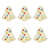 6Pcs Handmade Bumpy Glass Beads Strands LAMP-FS0001-16D-1