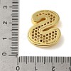 Rack Plating Brass Micro Pave Clear Cubic Zirconia Perdants KK-C067-11G-S-3